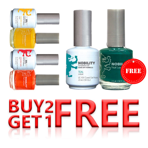LeChat Nobility Gel & Polish Duo Full Line of 187 Color, Buy 2 Get 1 FREE Pro
