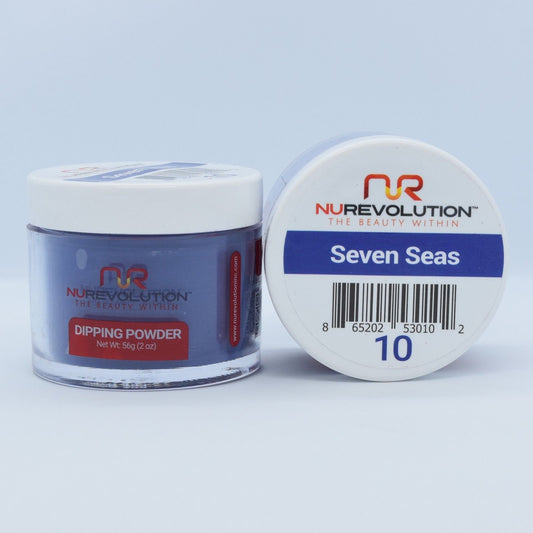 NuRevolution Dipping Powder, 010, Seven Seas, 2oz OK0502VD