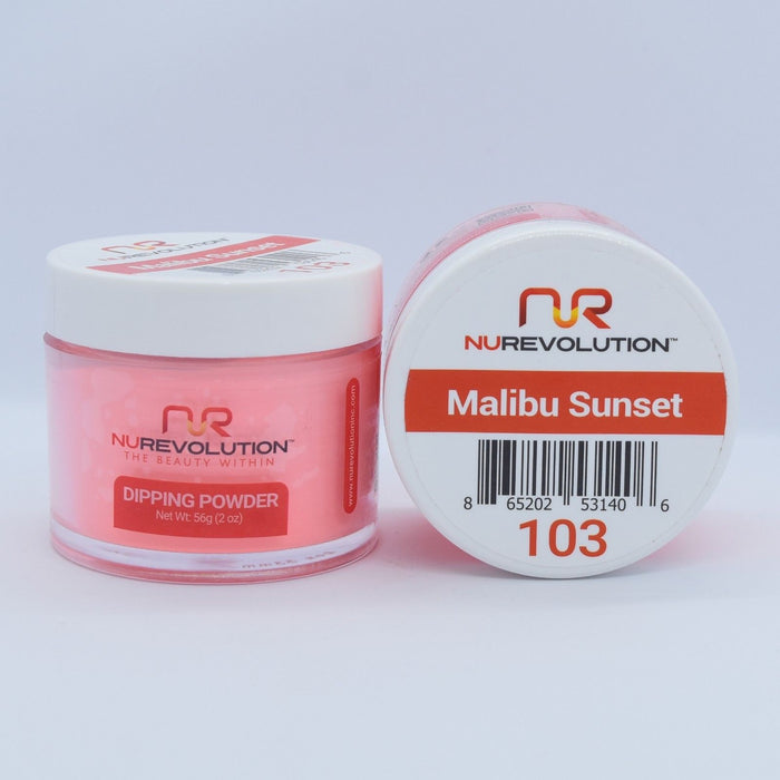 NuRevolution Dipping Powder, 103, Malibu Sunset, 2oz OK0502VD