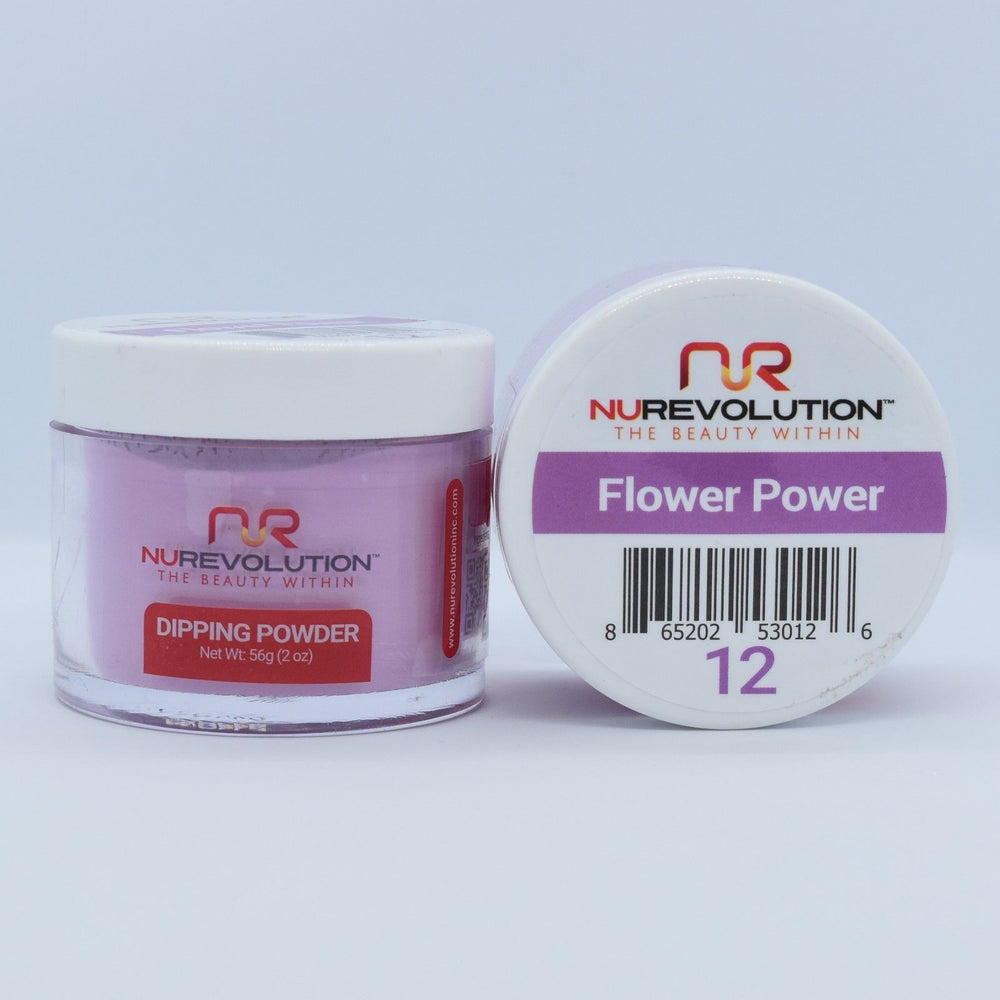 NuRevolution Dipping Powder, 012, Flower Power, 2oz OK0502VD