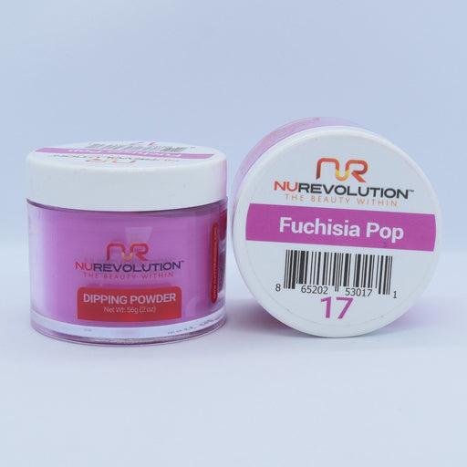 NuRevolution Dipping Powder, 017, Fuchsia Pop, 2oz OK0502VD