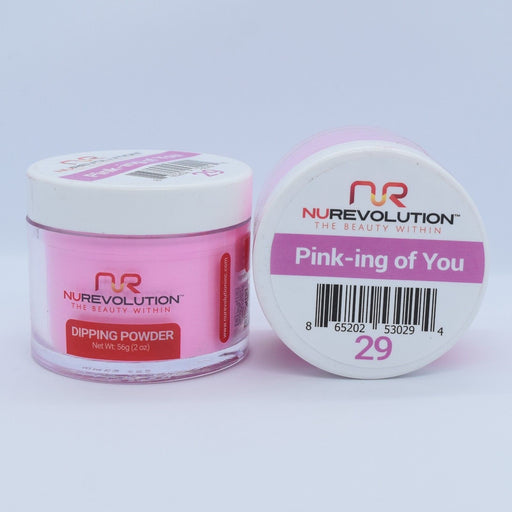 NuRevolution Dipping Powder, 029, Pink-Ing Of You, 2oz OK0502VD