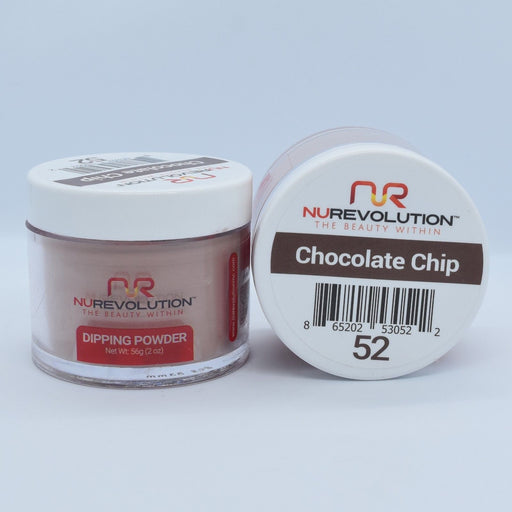 NuRevolution Dipping Powder, 052, Chocolate Chip, 2oz OK0502VD