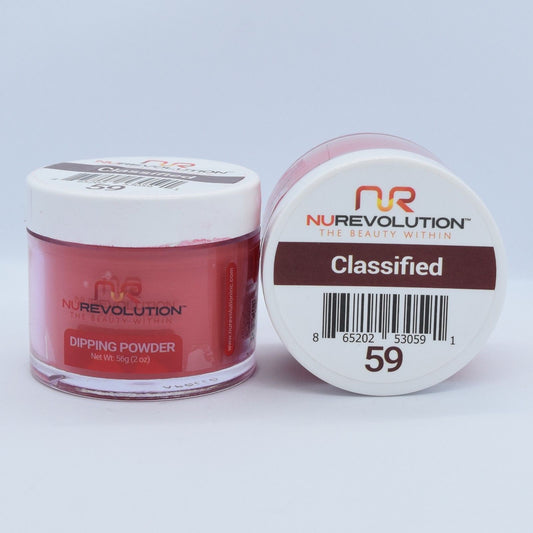 NuRevolution Dipping Powder, 059, Classified, 2oz OK0502VD