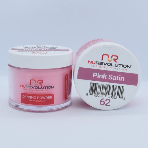 NuRevolution Dipping Powder, 062, Pink Satin, 2oz OK0502VD