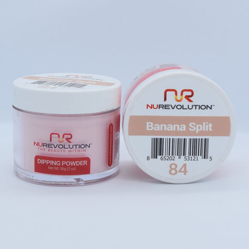 NuRevolution 3in1 Dipping Powder + Gel Polish + Nail Lacquer, 084, Banana Split OK1129