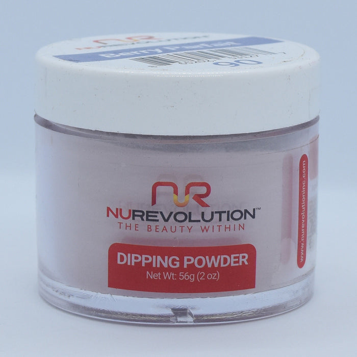 NuRevolution 3in1 Dipping Powder + Gel Polish + Nail Lacquer, 090, Berry Parfait OK1129