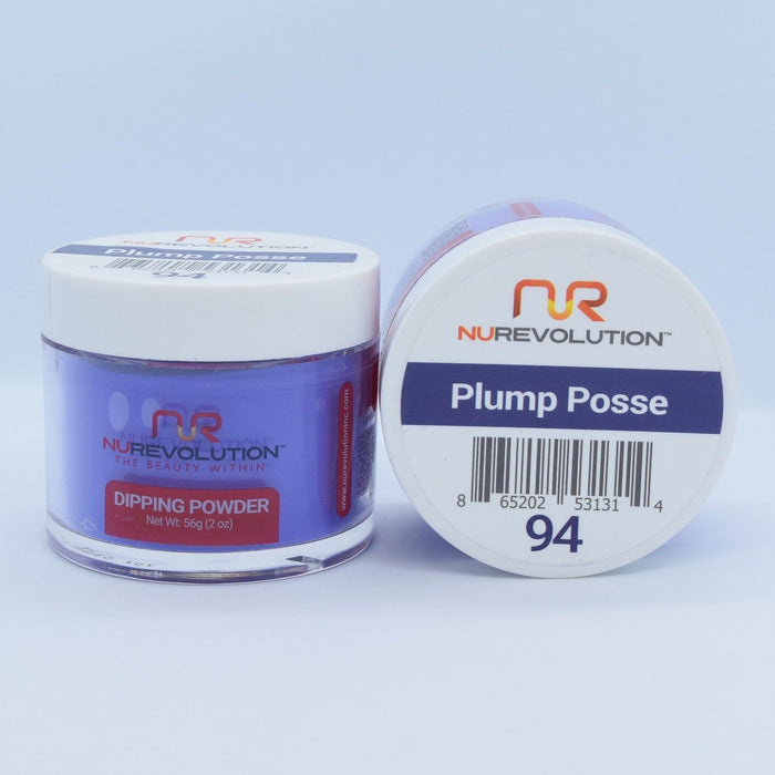 NuRevolution 3in1 Dipping Powder + Gel Polish + Nail Lacquer, 094, Plum Posse OK1129