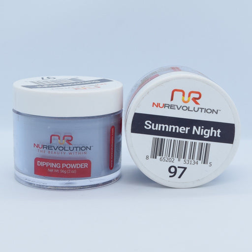 NuRevolution 3in1 Dipping Powder + Gel Polish + Nail Lacquer, 097, Summer Night OK1129