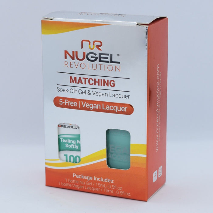 NuRevolution 3in1 Dipping Powder + Gel Polish + Nail Lacquer, 100, Tealing Me Softly OK1129