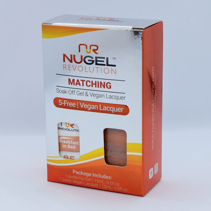 NuRevolution 3in1 Dipping Powder + Gel Polish + Nail Lacquer, 085, Breakfast In Bed OK1129