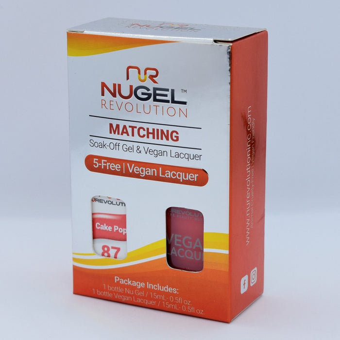 NuRevolution 3in1 Dipping Powder + Gel Polish + Nail Lacquer, 087, Cake Pop OK1129