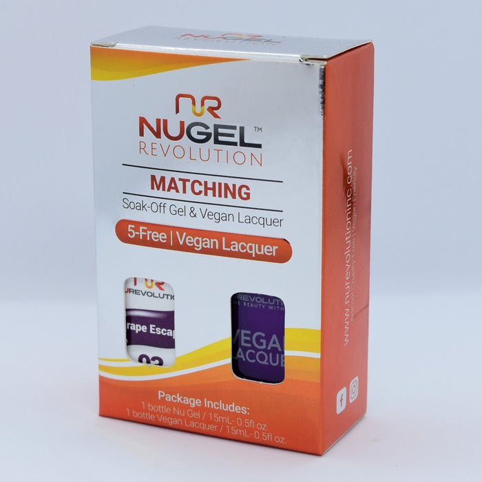 NuRevolution 3in1 Dipping Powder + Gel Polish + Nail Lacquer, 093, Grape Escape OK1129