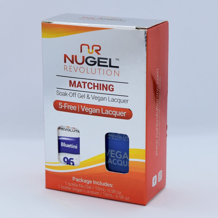 NuRevolution 3in1 Dipping Powder + Gel Polish + Nail Lacquer, 096, Bluetini OK1129