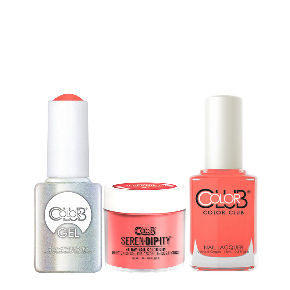 Color Club 3in1 Dipping Powder + Gel Polish + Nail Lacquer , Serendipity, One Love, 1oz, 05XDIPN40-1 KK