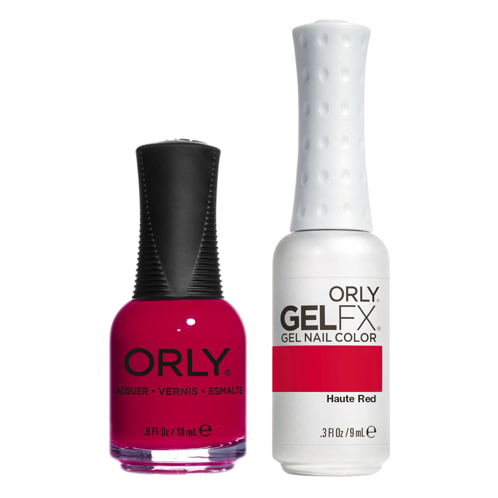 Orly Perfect Pair Lacquer & Gel FX, 31140, Haute Red