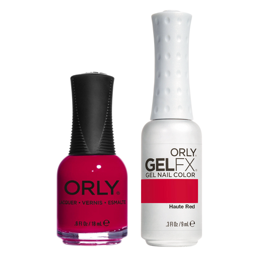Orly Perfect Pair Lacquer & Gel FX, 31140, Haute Red