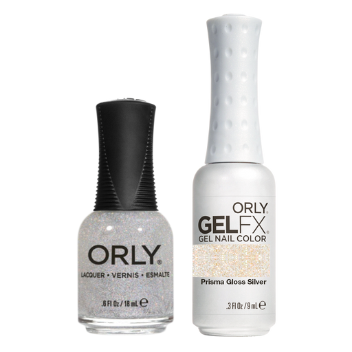 Orly Perfect Pair Lacquer & Gel FX, 31147, Prisma Gloss Silver