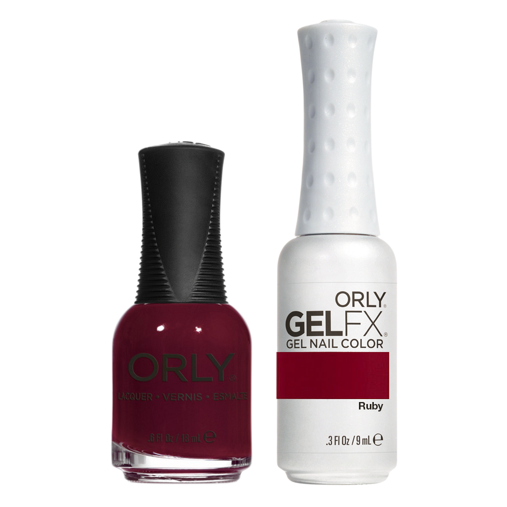 Orly Perfect Pair Lacquer & Gel FX, 31169, Ruby KK