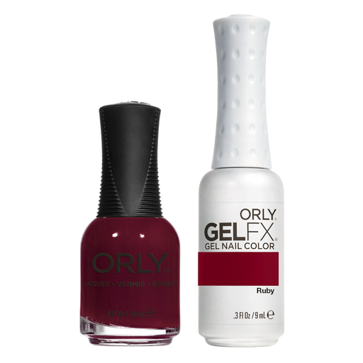 Orly Perfect Pair Lacquer & Gel FX, 31169, Ruby KK