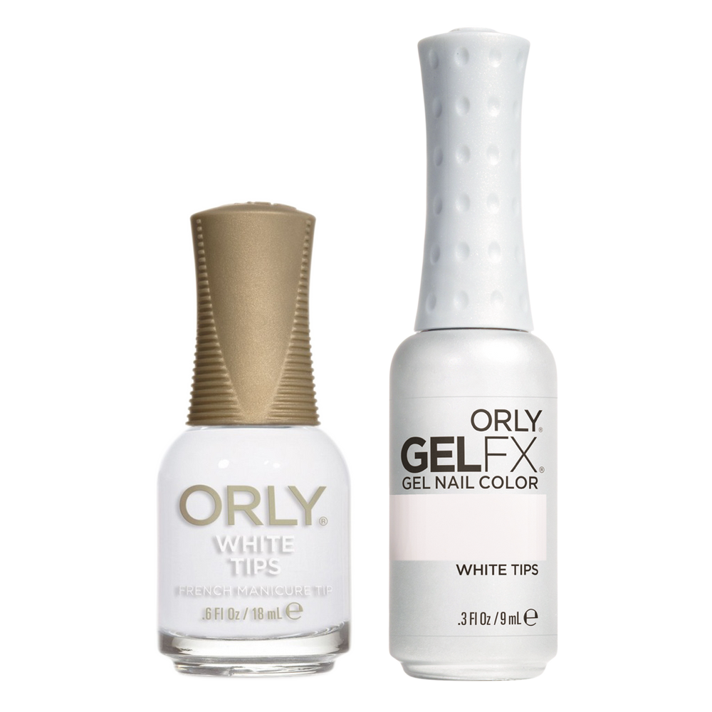 Orly Perfect Pair Lacquer & Gel FX, 31100, White Tips