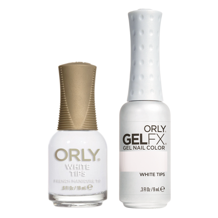 Orly Perfect Pair Lacquer & Gel FX, 31100, White Tips