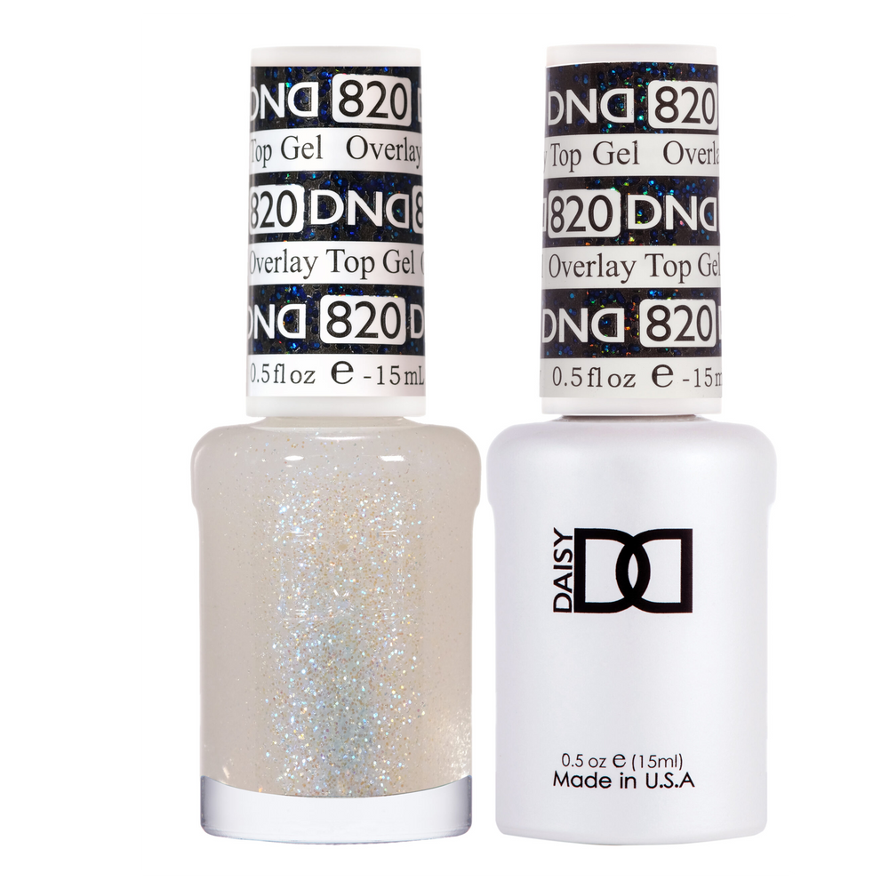 DND Gel Polish And Nail Lacquer, Overlay Top Gel Collection, 820, 0.5oz