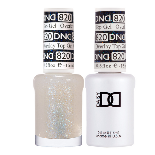 DND Gel Polish And Nail Lacquer, Overlay Top Gel Collection, 820, 0.5oz