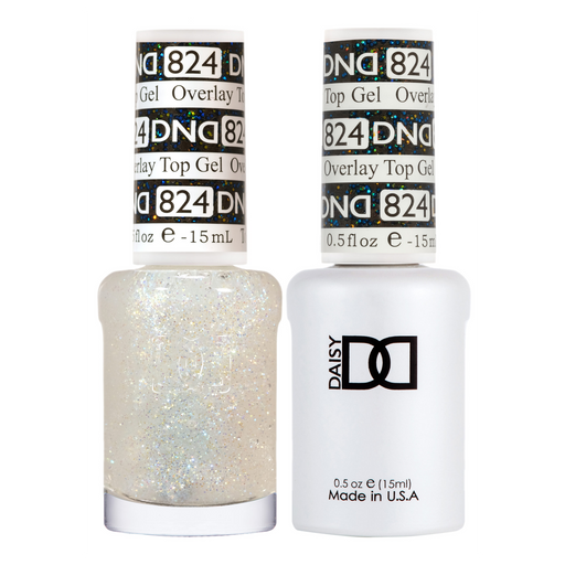 DND Gel Polish And Nail Lacquer, Overlay Top Gel Collection, 824, 0.5oz