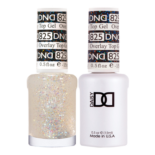 DND Gel Polish And Nail Lacquer, Overlay Top Gel Collection, 825, 0.5oz