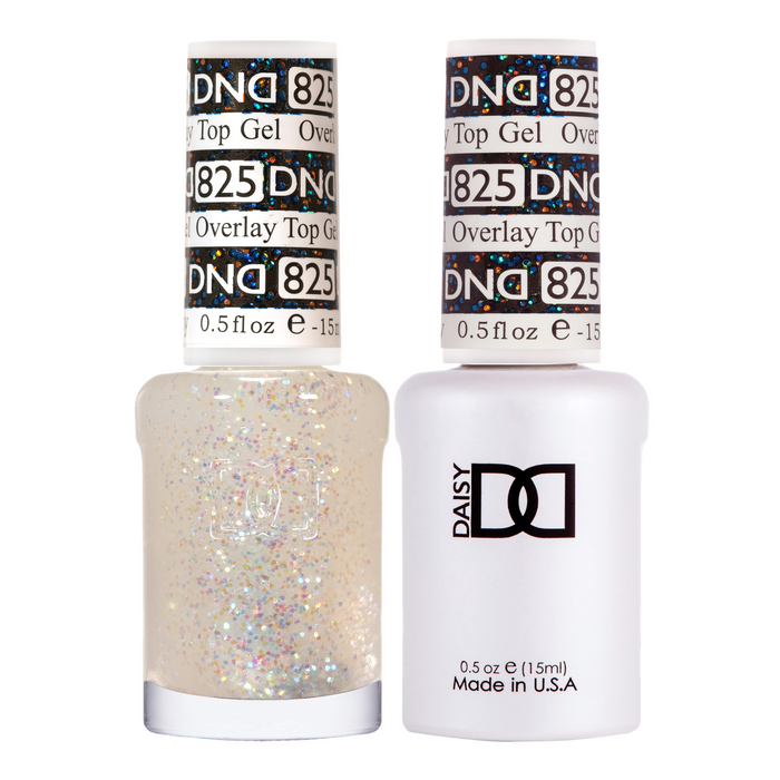 DND Gel Polish And Nail Lacquer, Overlay Top Gel Collection, 825, 0.5oz