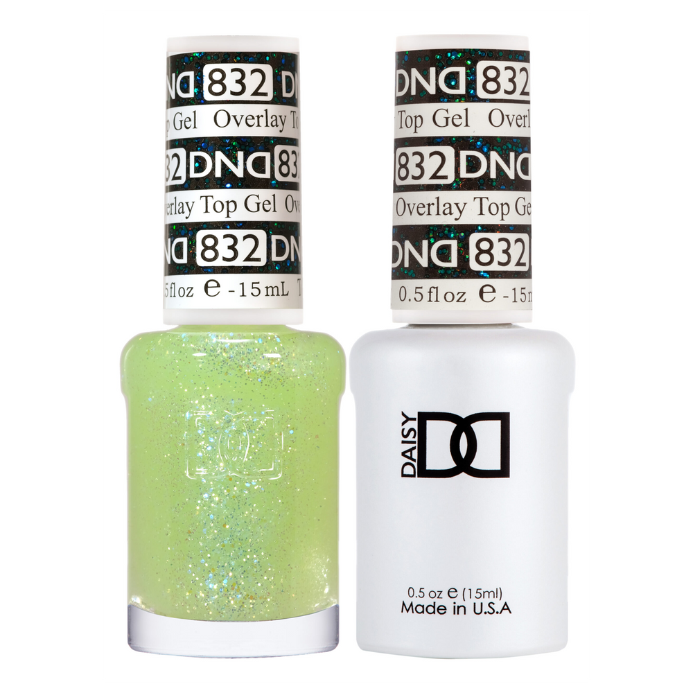 DND Gel Polish And Nail Lacquer, Overlay Top Gel Collection, 832, 0.5oz