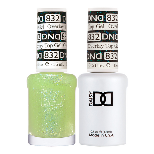 DND Gel Polish And Nail Lacquer, Overlay Top Gel Collection, 832, 0.5oz