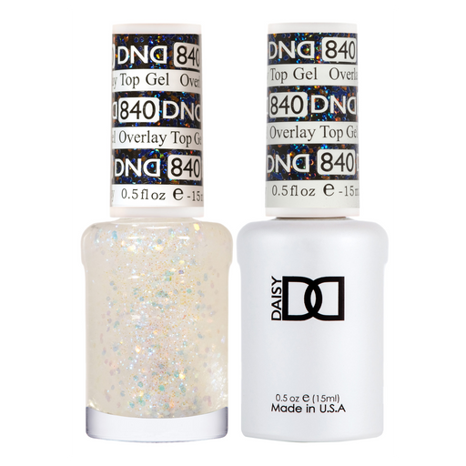DND Gel Polish And Nail Lacquer, Overlay Top Gel Collection, 840, 0.5oz