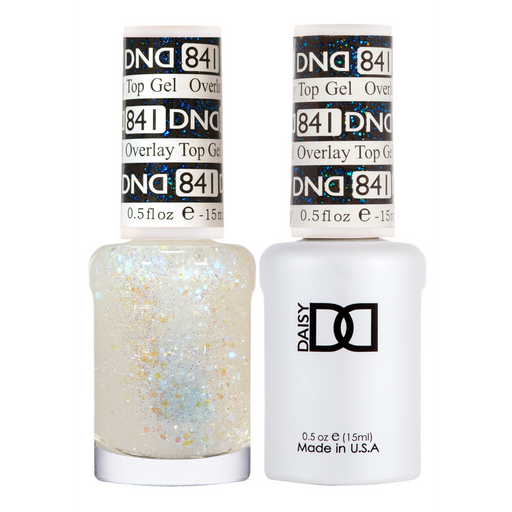 DND Gel Polish And Nail Lacquer, Overlay Top Gel Collection, 841, 0.5oz