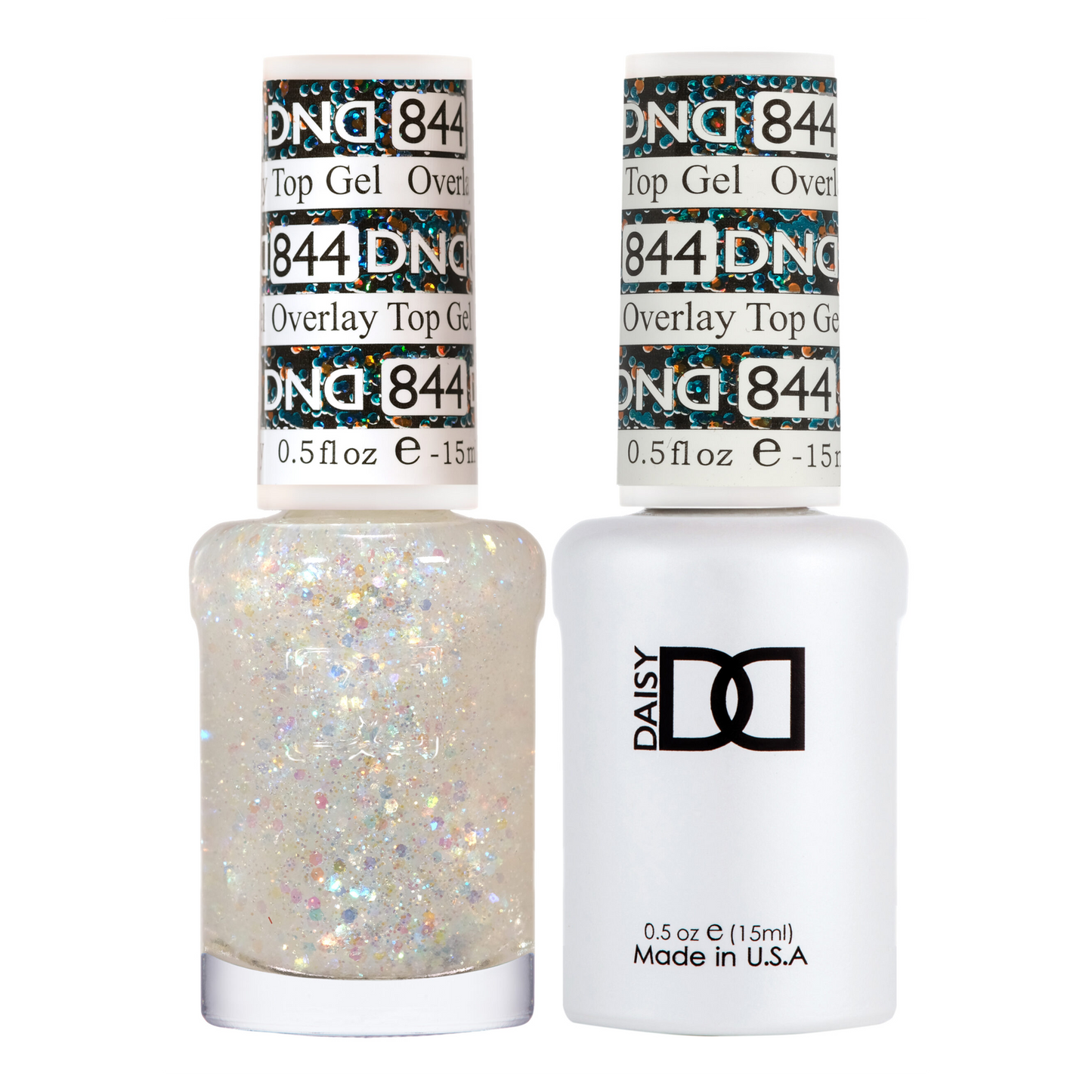 DND Gel Polish And Nail Lacquer, Overlay Top Gel Collection, 844, 0.5oz