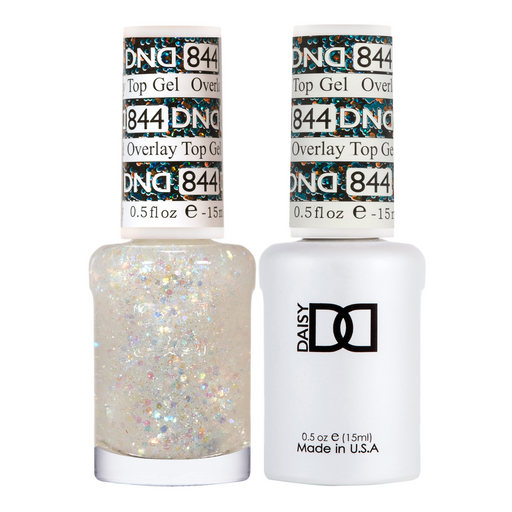 DND Gel Polish And Nail Lacquer, Overlay Top Gel Collection, 844, 0.5oz