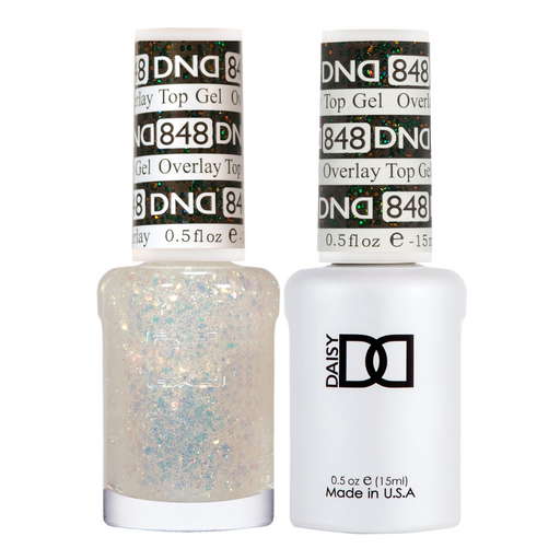 DND Gel Polish And Nail Lacquer, Overlay Top Gel Collection, 848, 0.5oz