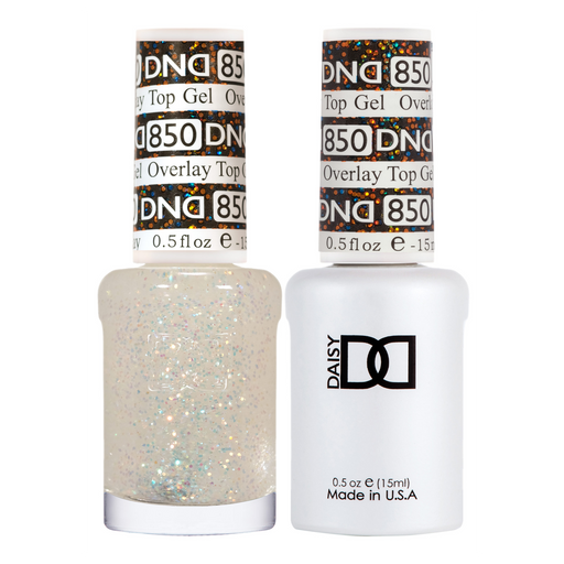 DND Gel Polish And Nail Lacquer, Overlay Top Gel Collection, 850, 0.5oz