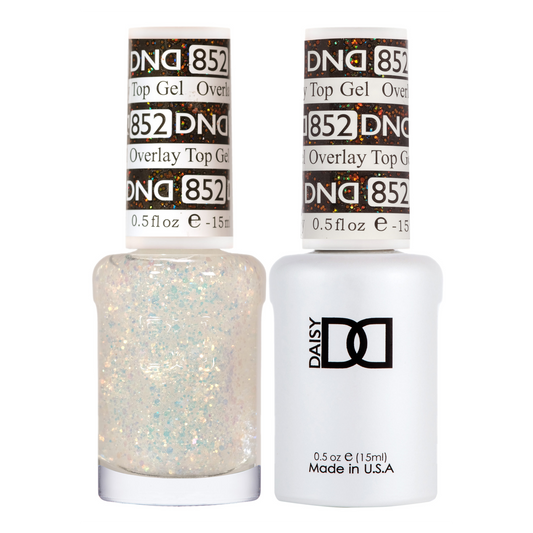 DND Gel Polish And Nail Lacquer, Overlay Top Gel Collection, 852, 0.5oz