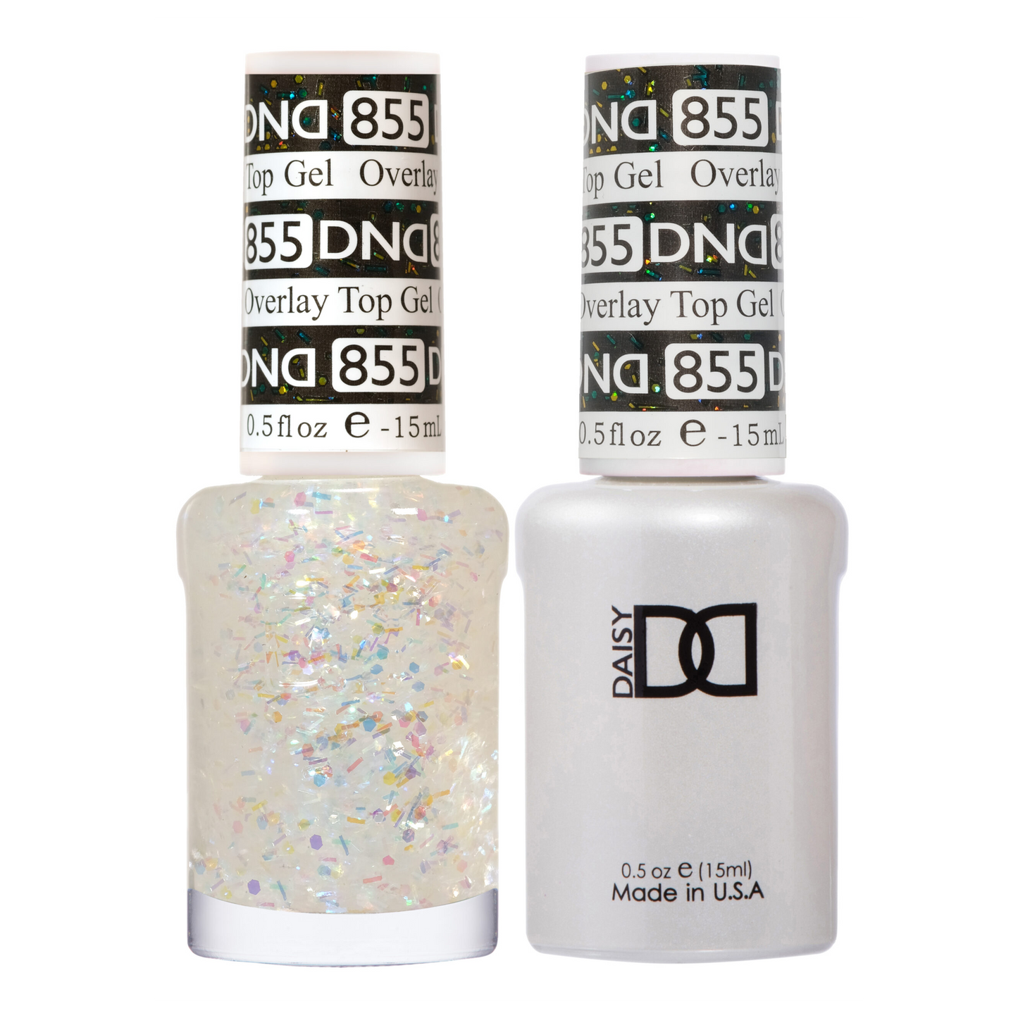 DND Gel Polish And Nail Lacquer, Overlay Top Gel Collection, 855, 0.5oz