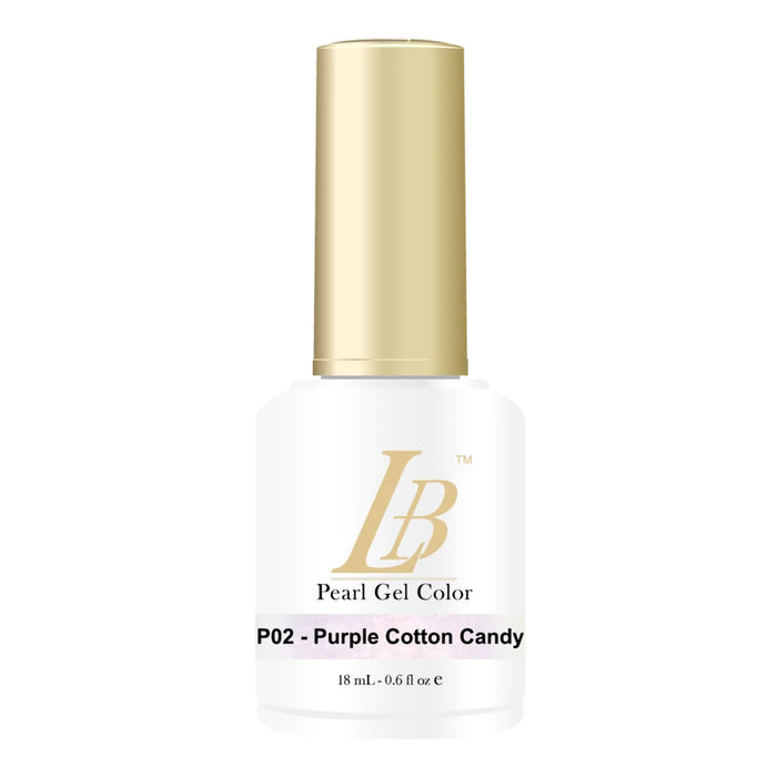 iGel LB Pearl Gel Polish, P02 Purple Cotton Candy, 0.6oz OK0428VD