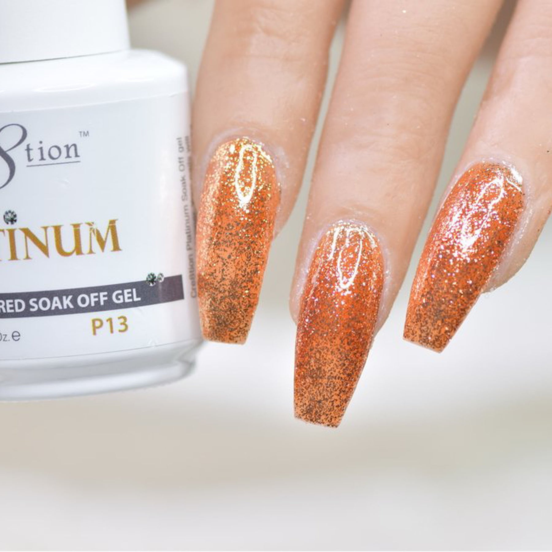 Cre8tion Platinum Gel Polish, P13, 0916-0535, 0.5oz KK0912