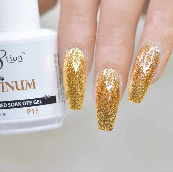 Cre8tion Platinum Gel Polish, P15, 0916-0537, 0.5oz KK0912