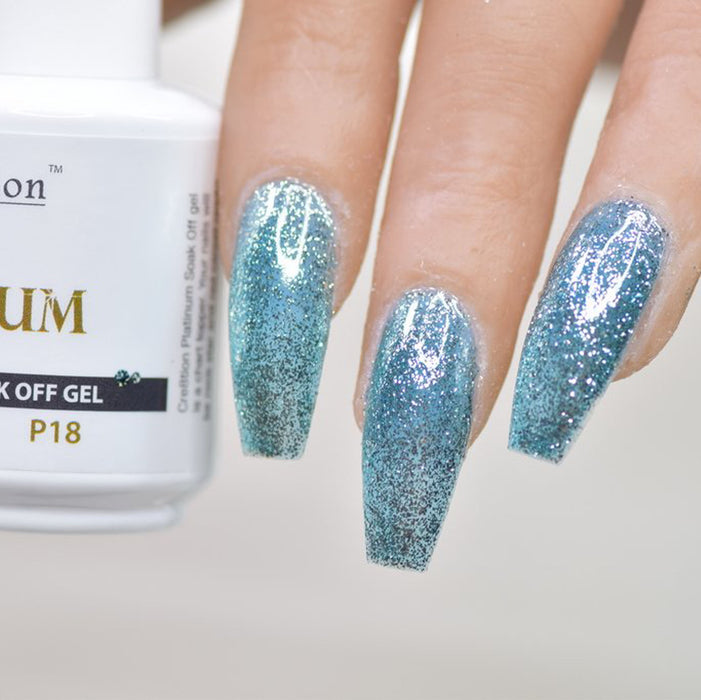 Cre8tion Platinum Gel Polish, P18, 0916-0540, 0.5oz KK0912