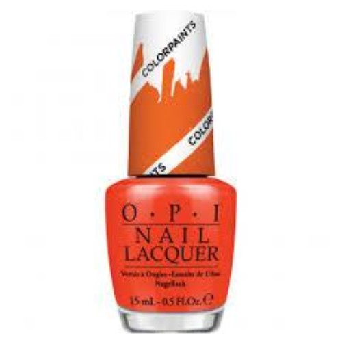 OPI Nail Lacquer, NL P21, Color Paints Collection, Chromatic Orange, 0.5oz KK1005