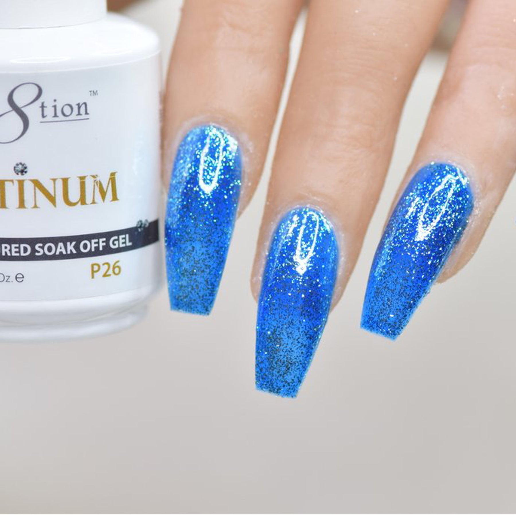 Cre8tion Platinum Gel Polish, P26, 0916-0548, 0.5oz KK0912