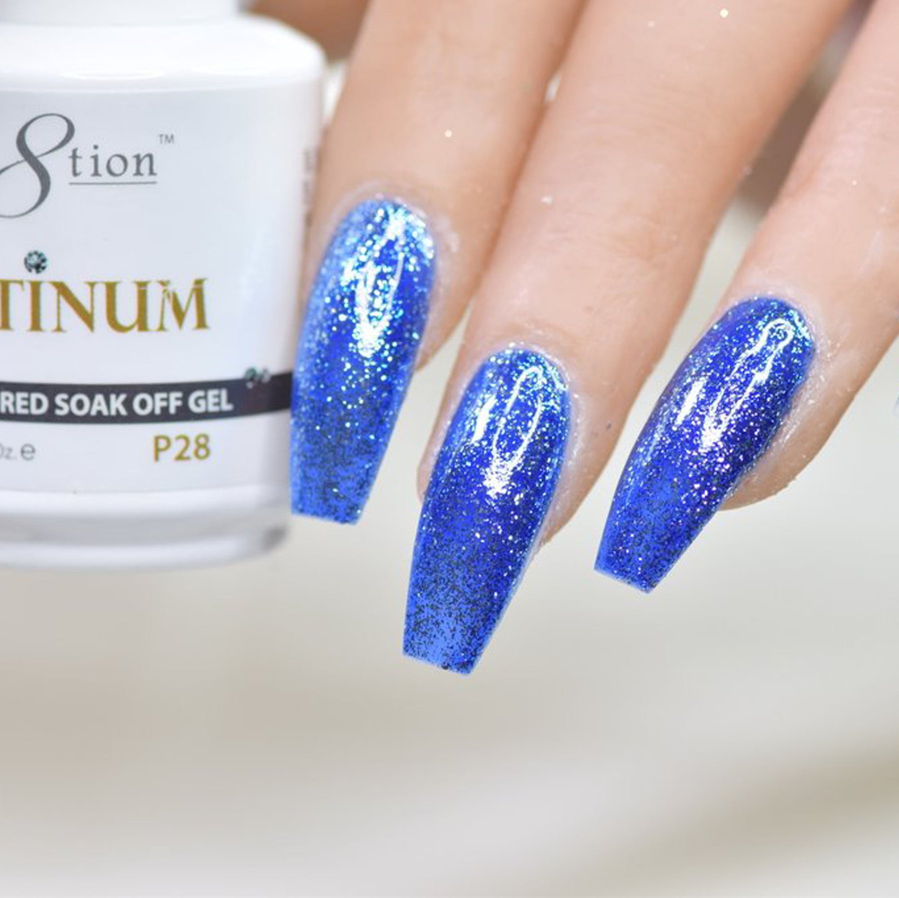 Cre8tion Platinum Gel Polish, P28, 0916-0550, 0.5oz KK0912