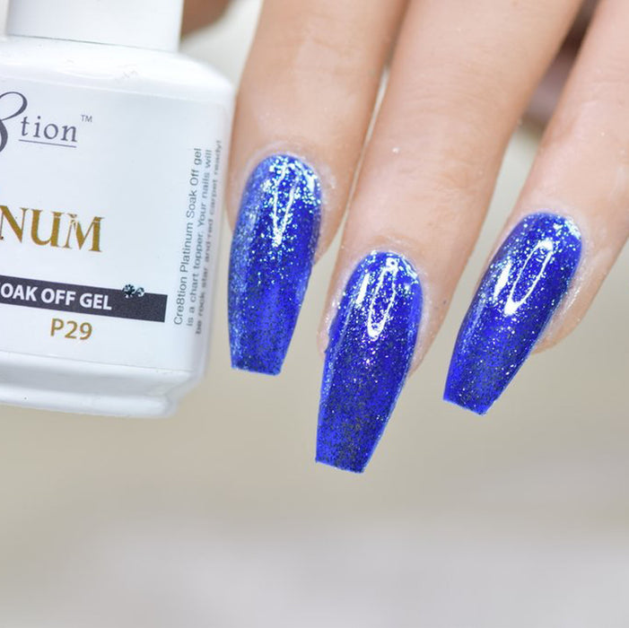 Cre8tion Platinum Gel Polish, P29, 0916-0551, 0.5oz KK0912