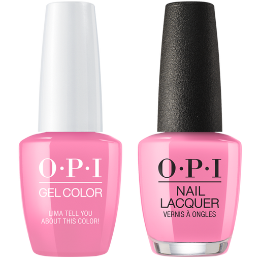 OPI GelColor And Nail Lacquer, Peru Collection, P30, Lima Tell You About This Color!, 0.5oz